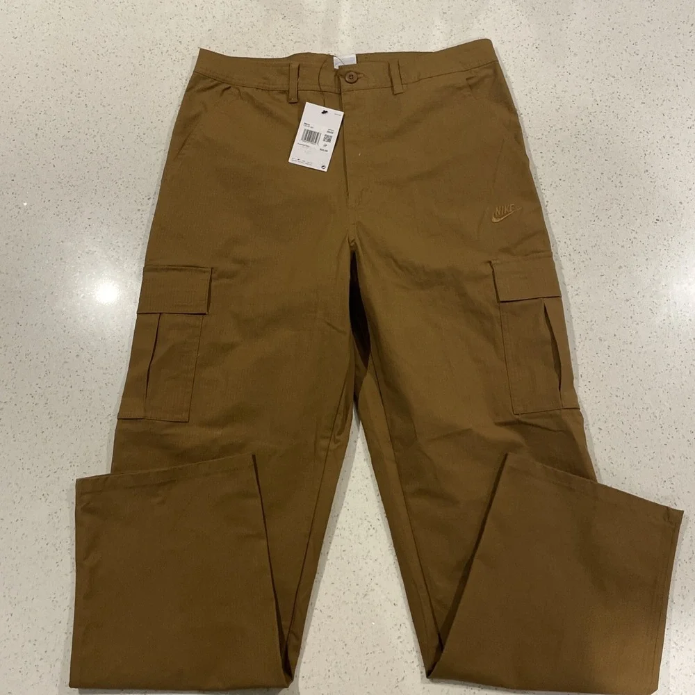 Nike Club Cargo Pants‎ Woven FZ5765-281 British Tan Men's Sz 32 X 32 NWT